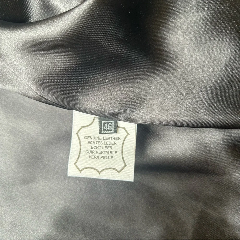 Bigardini Ruched  Ruffles Leather Jacket - Picture 11 of 14